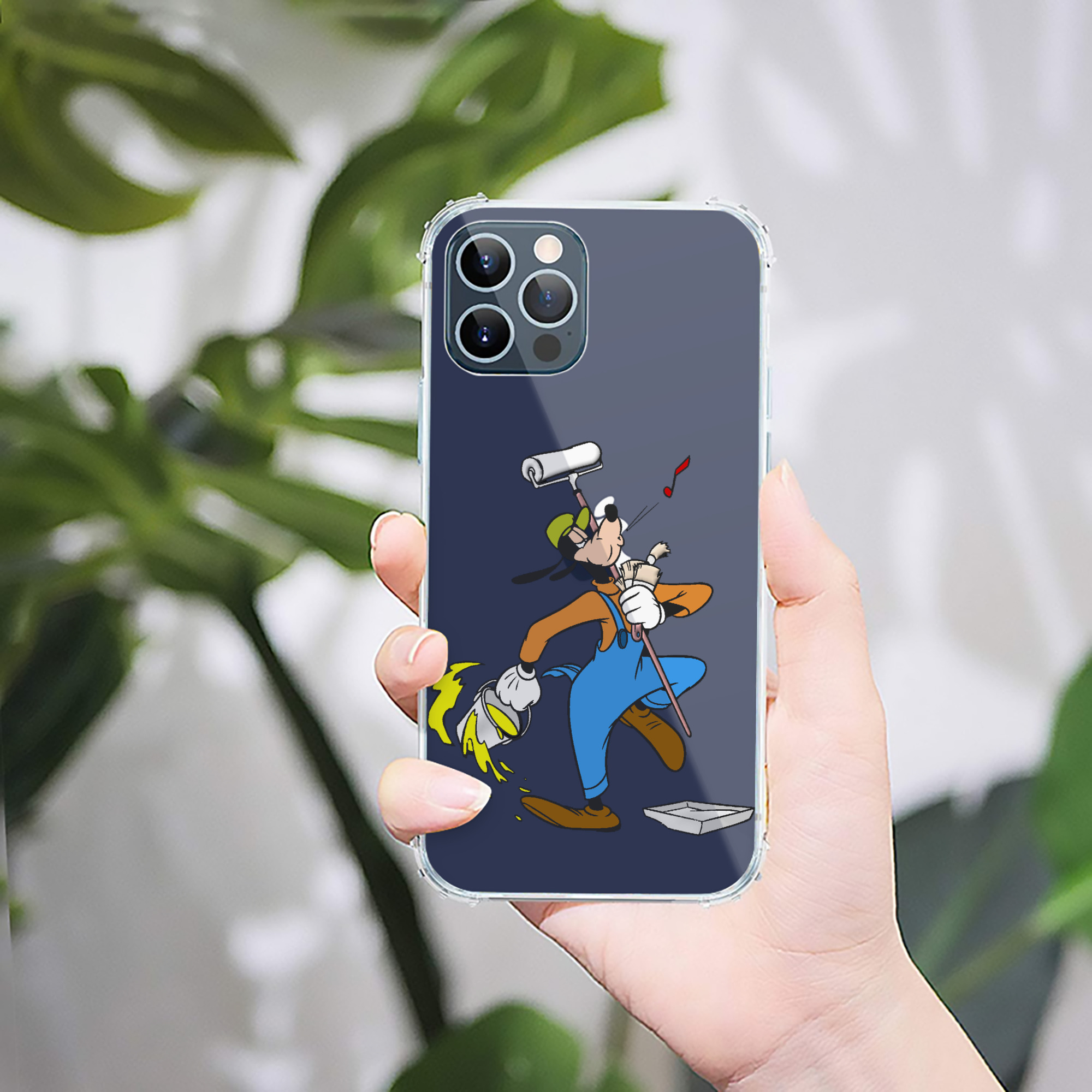 （画像用） ミッキーマウス Mickey Mouse 【iPhone 12シリーズ対応】透明スマホケース（クリアソフトケース）